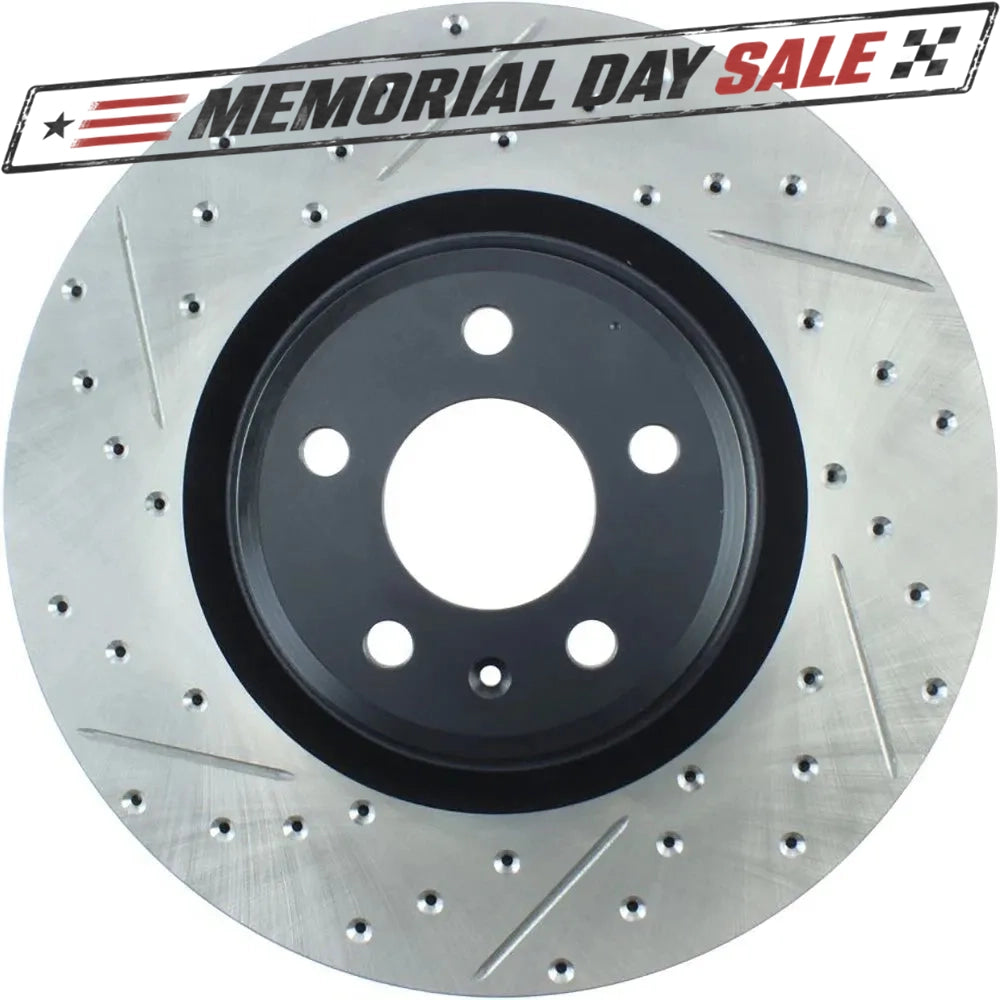 StopTech 127.33138R Front Right Drilled Brake Rotor for 12-19 Audi A6 / 12-17 S5