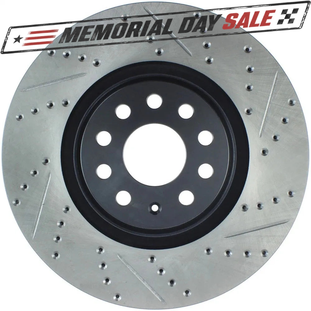 StopTech 127.33144L Front Left Drilled Brake Rotor for 2014-19 S3 / 12-17 VW CC