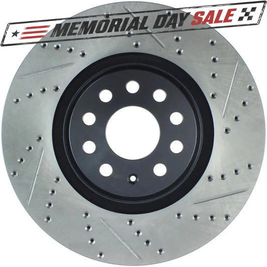 StopTech 127.33144L Front Left Drilled Brake Rotor for 2014-19 S3 / 12-17 VW CC