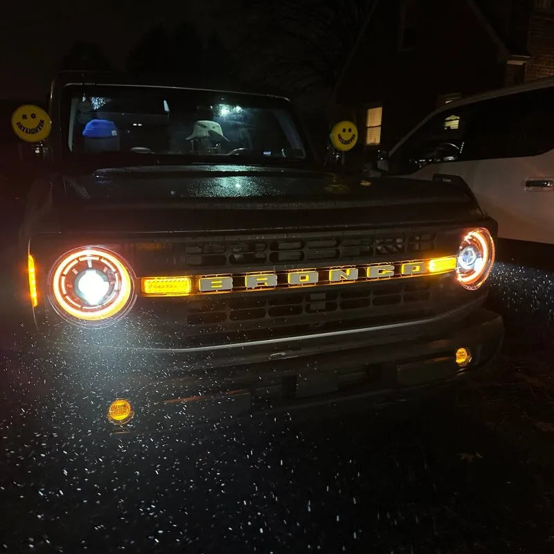 Oracle 2021+ Ford Bronco Oculus Bi-LED Headlights - ColorSHIFT RGB+W | Bronco (U725) (5886-BC2)
