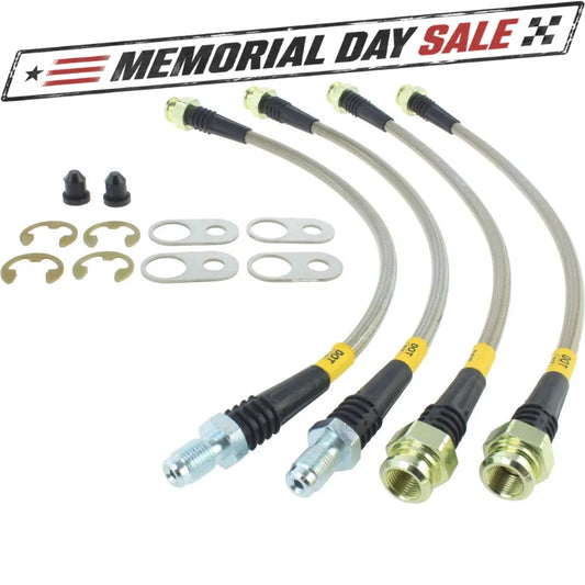 StopTech 950.46509 Rear Braided Brake Line for 2007-15 Outlander / 09-16 Lancer