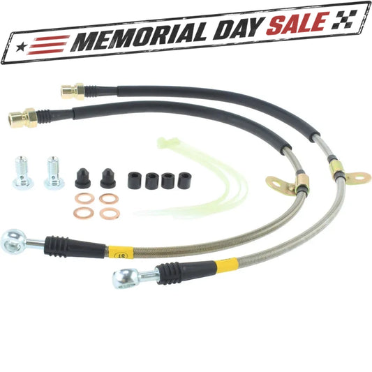 StopTech 950.61014 Front Braided Stainless Brake Line Kit for 2010-11 Ford F-150
