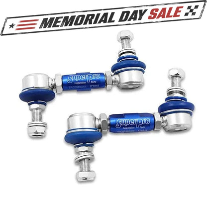 SuperPro Rear Sway Bar Link Kit - Heavy Duty Adjustable | Multiple Fitments (TRC1045)