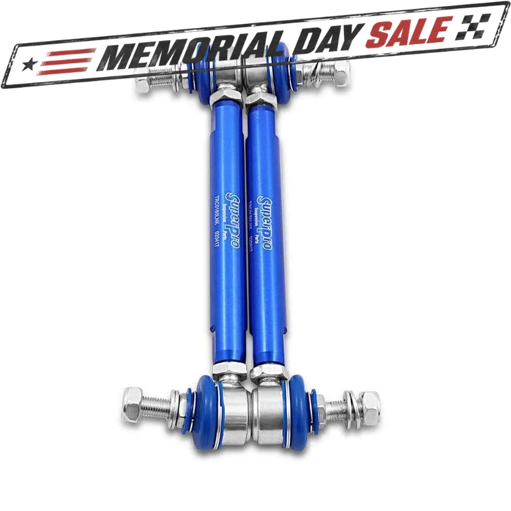 SuperPro Front Sway Bar Link Kit - Heavy Duty Adjustable | 2005-2011 Honda Civic FD/FA (TRC10160)