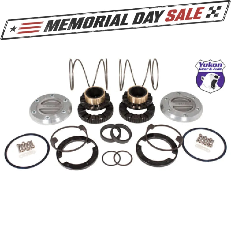 Yukon Gear Hardcore Locking Hub Set For GM 8.5in Front & Dana 44 / 19 Spline
