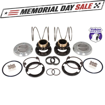 Yukon Gear Hardcore Locking Hub Set For GM 8.5in Front & Dana 44 / 19 Spline