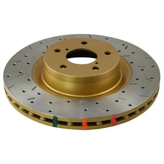 DBA 4000 Series Single Drilled/Slotted Front Rotor | Evo 8/9 (03-06) (DBA4418XS)