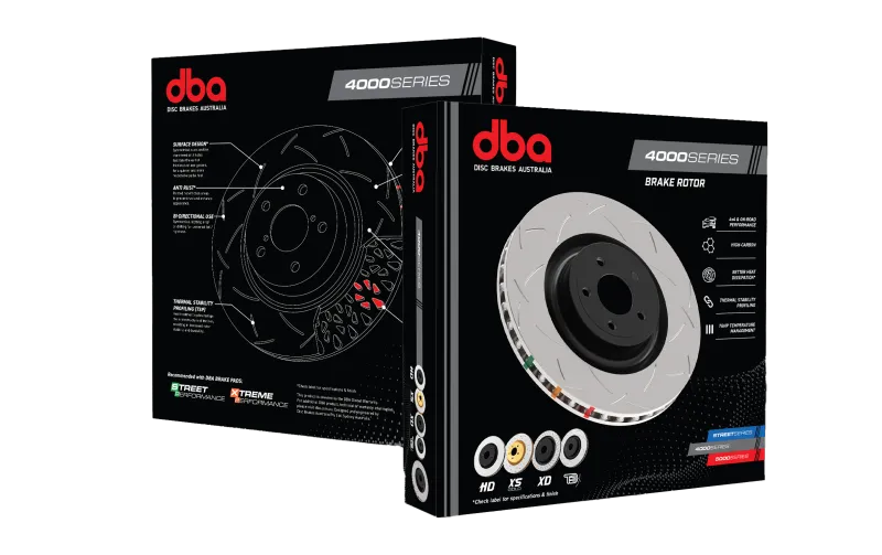 DBA Rear T3 4000 Series Slotted Rotor | Honda S2000 (00-05) (DBA4483S)