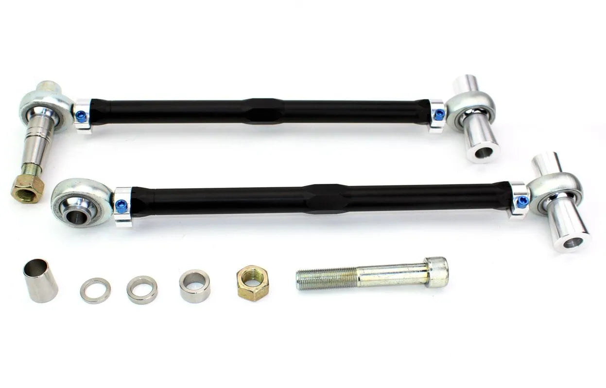 SPL Parts Titanium Series Front Tension Rods with Offset Spacers - 2015-2023 Ford Mustang (S550)