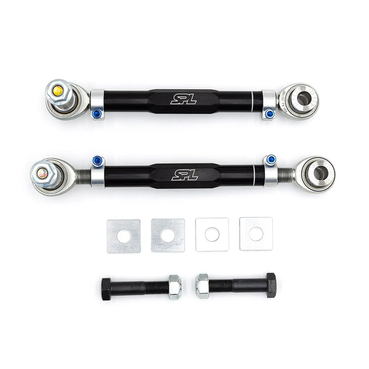SPL Parts Titanium Rear Toe Arms w/Eccentric Lockout - 2008-2021 Subaru WRX STI (GR/VA)