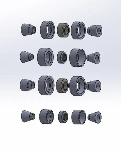 SPL Parts Rear Spherical Knuckle Bushing Kit - 2017-2020 Fiat 124 Spider (NF)