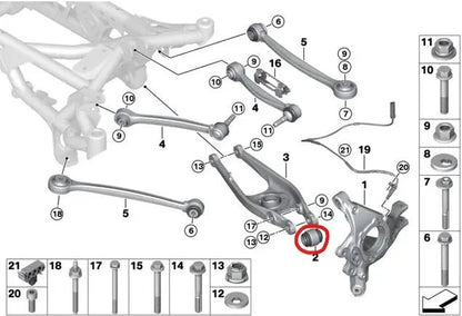 SPL Parts Rear Spherical Lower Control Arm Bushing Set - 2009-2013 BMW 328i xDrive (E92)