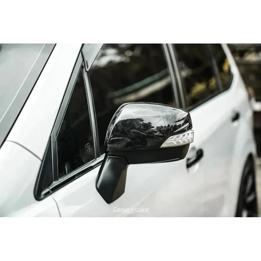 Compressive Tuning Carbon Fiber Mirror Caps 2019-2023 Forester / 2018-2023 Crosstrek