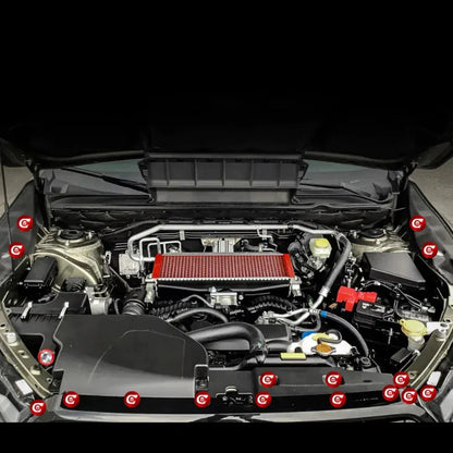 Compressive Engine Dress-up Clips 17 Piece Complete Kit 2019-2023 Ascent