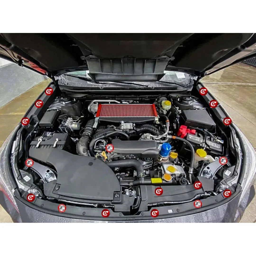 Compressive Engine Dress-up Clips 17 Piece Complete Kit 2020-2023 Outback XT