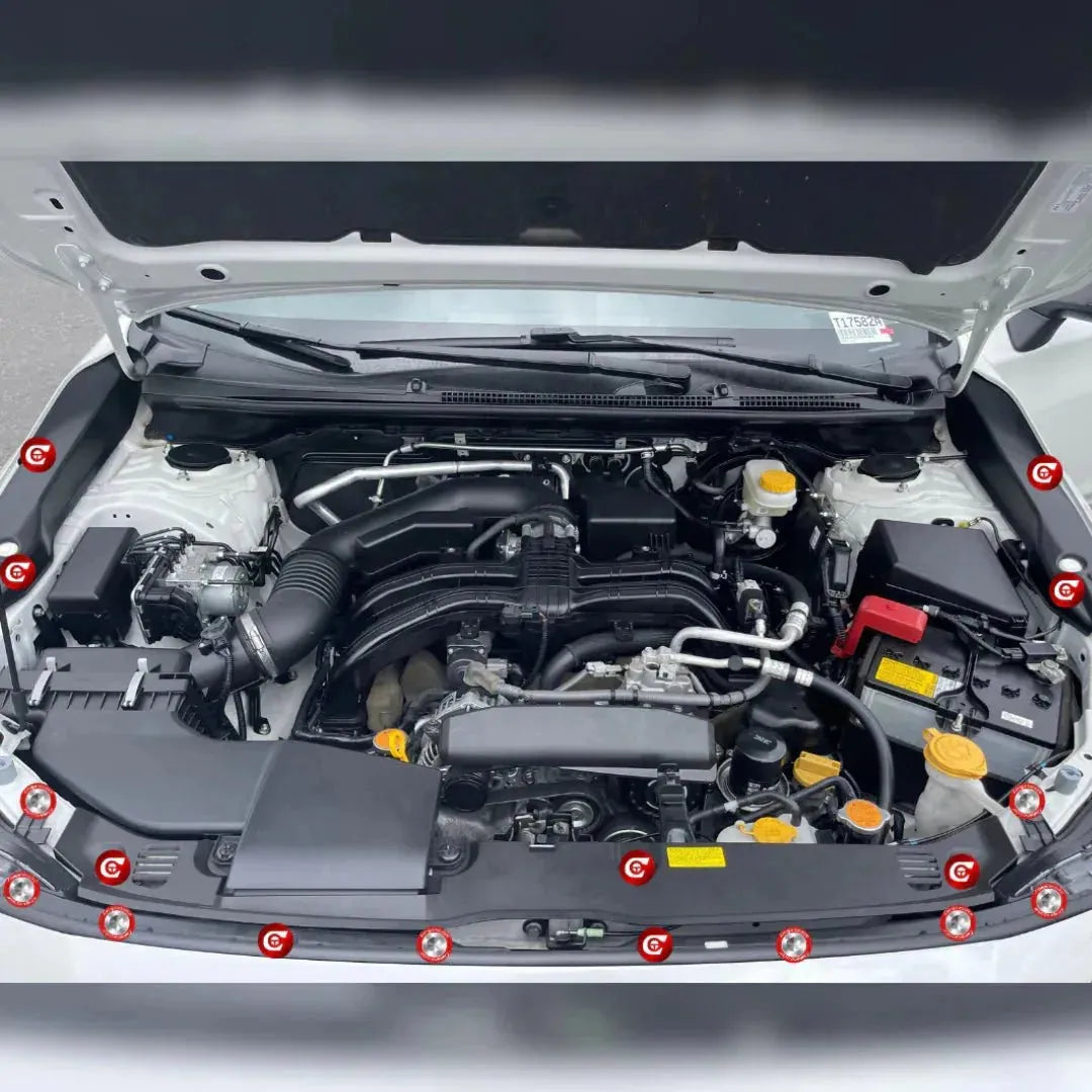 Compressive Engine Dress-up Clips 17 Piece Complete Kit 2018-2023 Crosstrek