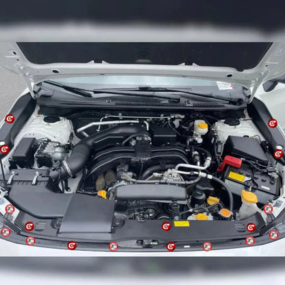 Compressive Engine Dress-up Clips 17 Piece Complete Kit 2018-2023 Crosstrek