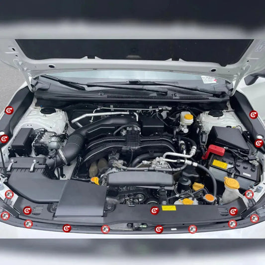 Compressive Engine Dress-up Clips 17 Piece Complete Kit 2018-2023 Crosstrek