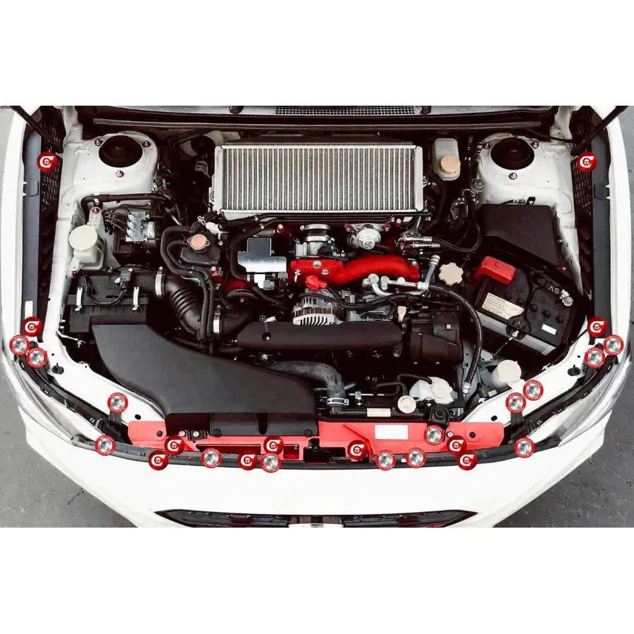 Compressive Engine Dress-up Clips 25 Piece Complete Kit 2015-2021 WRX / 2015-2021 STI
