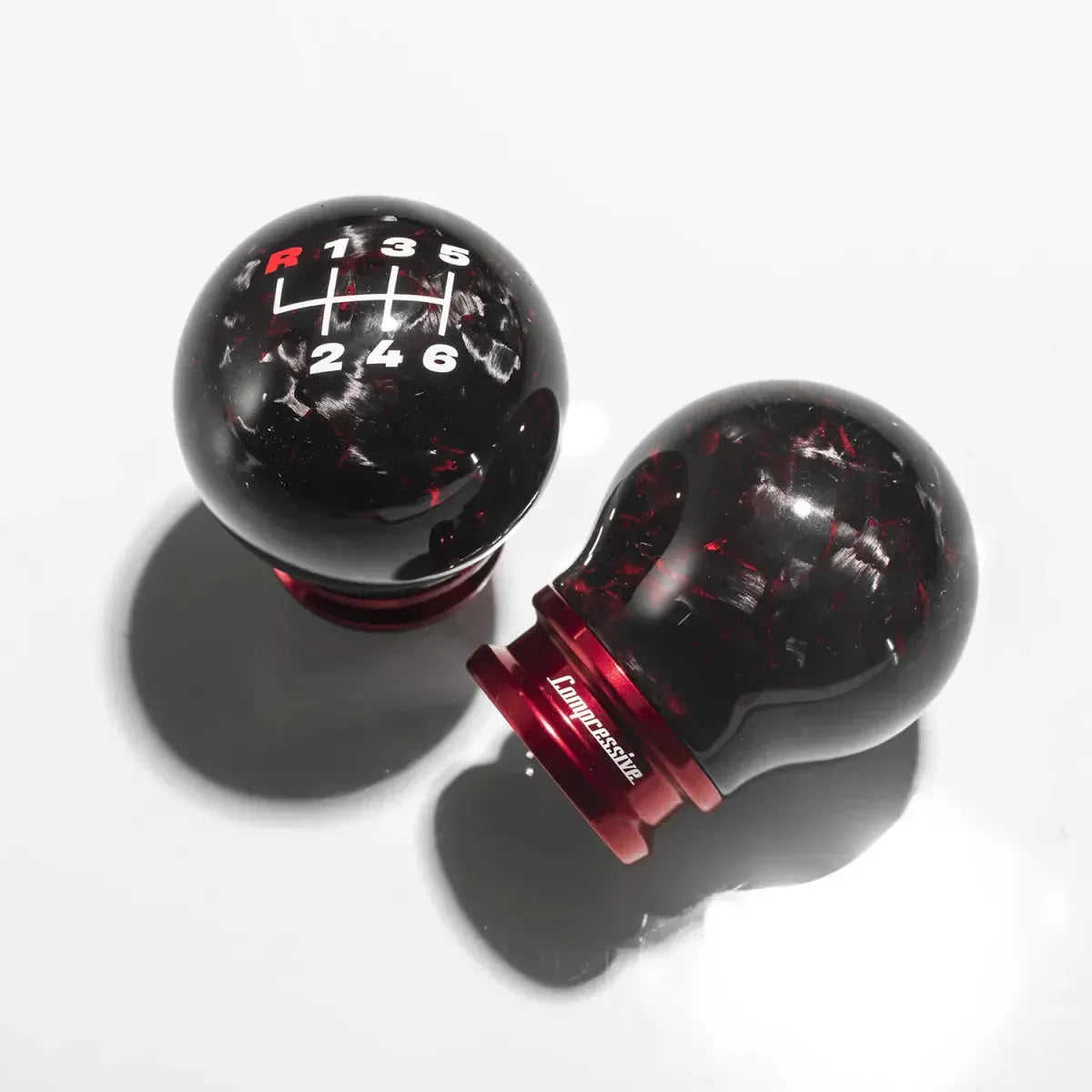 Compressive Tuning Forged Limited Edition Red Carbon Fiber Shift Knob Most Subaru Models