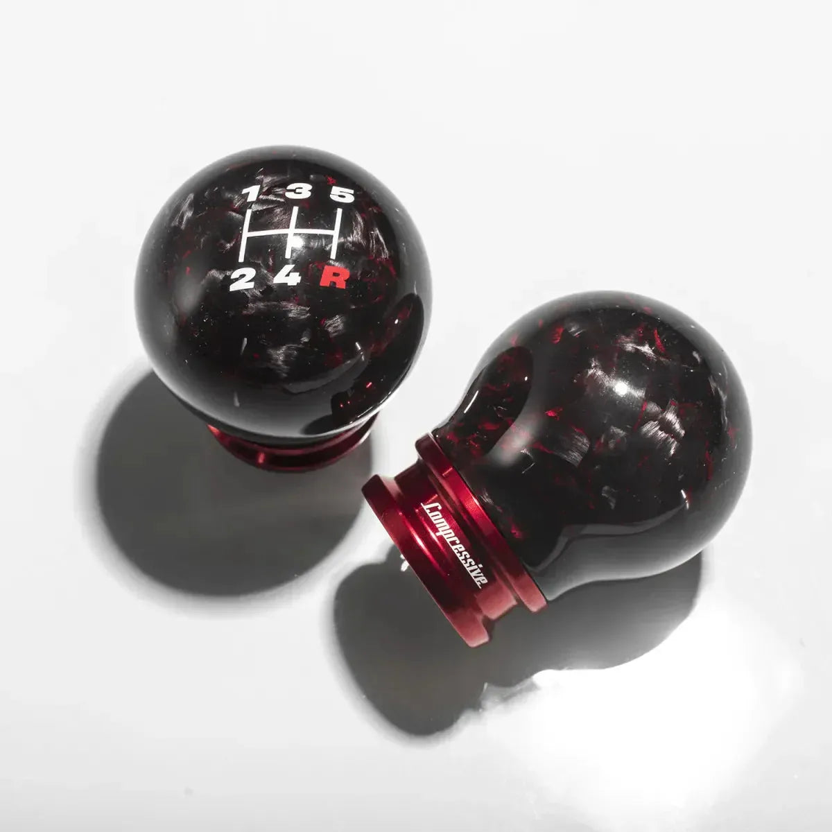 Compressive Tuning Forged Limited Edition Red Carbon Fiber Shift Knob Most Subaru Models