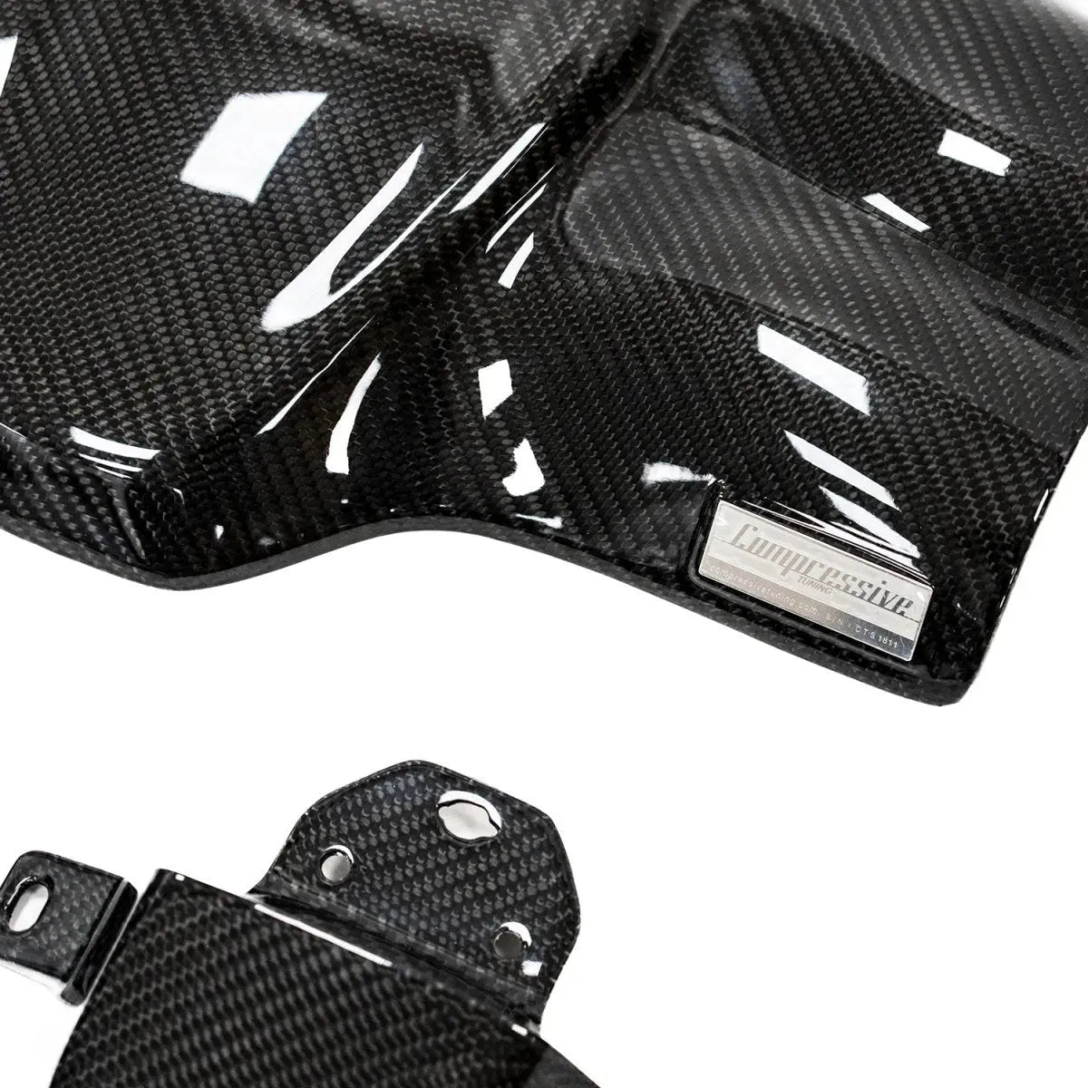 Compressive Tuning Carbon Fiber Intake Cover & Pulley Addon | 22-24 BRZ/GR86