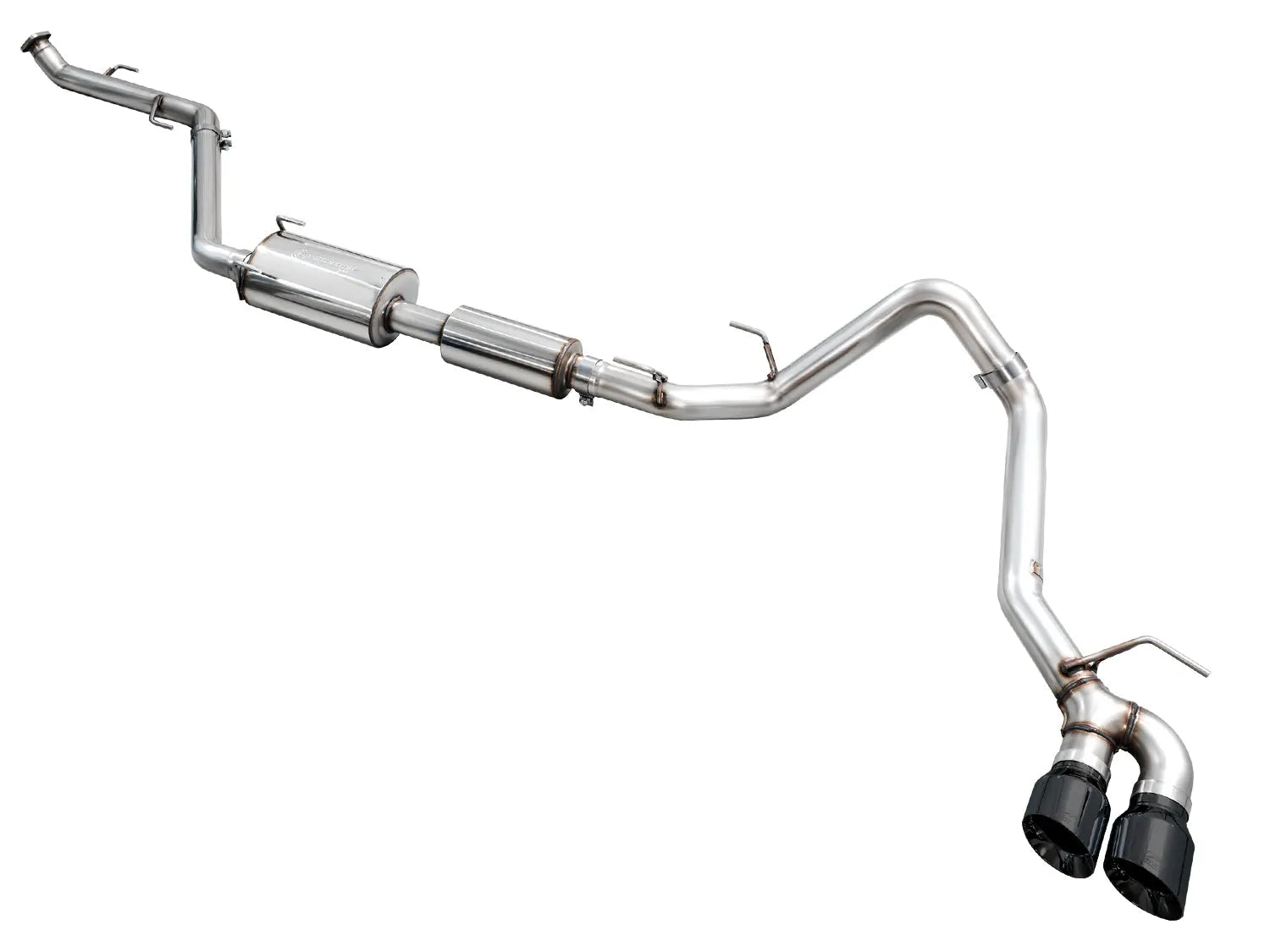 AWE Tuning Exhaust for 4th Gen Toyota Tacoma Dual Diamond Black Tips (3015-33254)