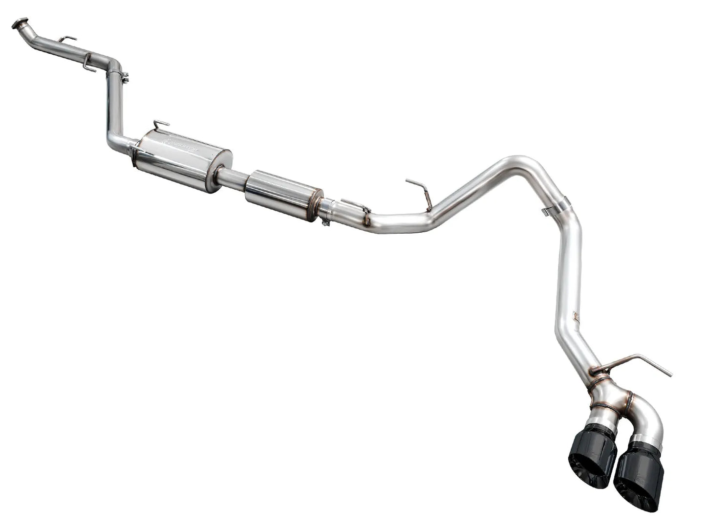AWE Tuning Exhaust for 4th Gen Toyota Tacoma Dual Diamond Black Tips (3015-33254)