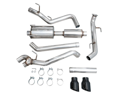 AWE Tuning Exhaust for 4th Gen Toyota Tacoma Dual Diamond Black Tips (3015-33254)