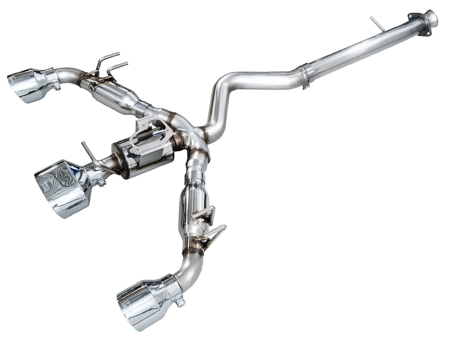 AWE Tuning 23-24 Toyota GR Corolla Track Edition Catback Exhaust - Chrome Silver Tips (3020-52472)