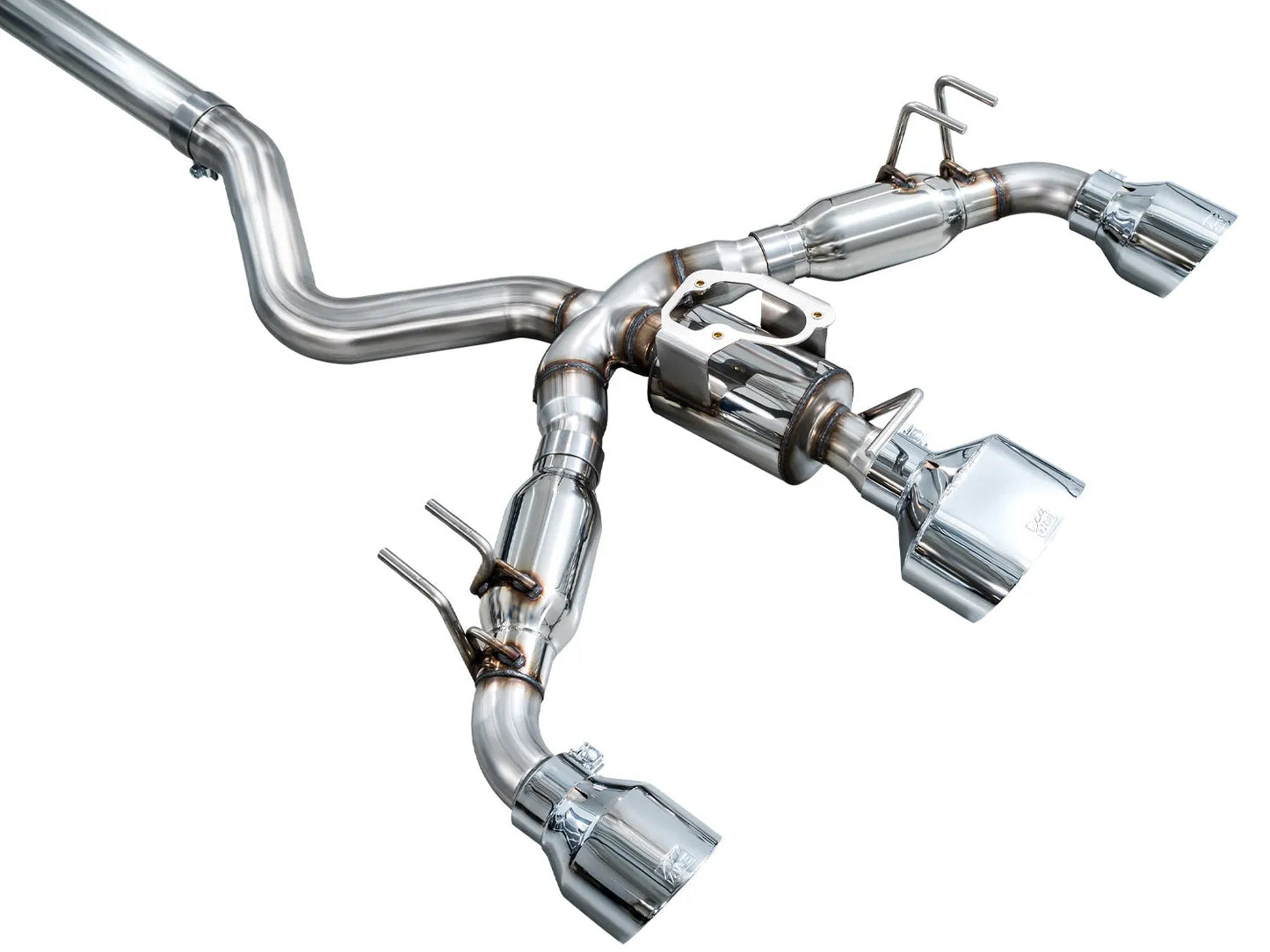 AWE Tuning 23-24 Toyota GR Corolla Track Edition Catback Exhaust - Chrome Silver Tips (3020-52472)