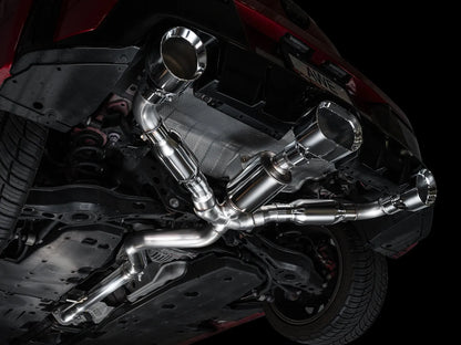 AWE Tuning 23-24 Toyota GR Corolla Track Edition Catback Exhaust - Chrome Silver Tips (3020-52472)