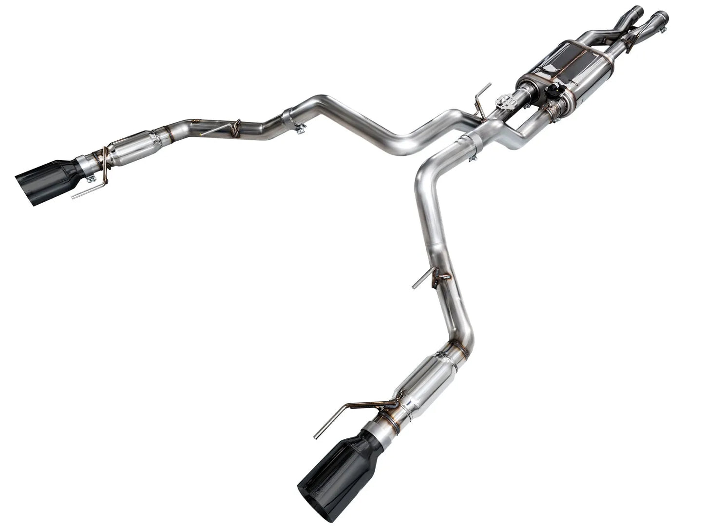AWE Tuning Gen 3 Ford Raptor SwitchPath Exhaust - Diamond Black Tips (3025-33356)
