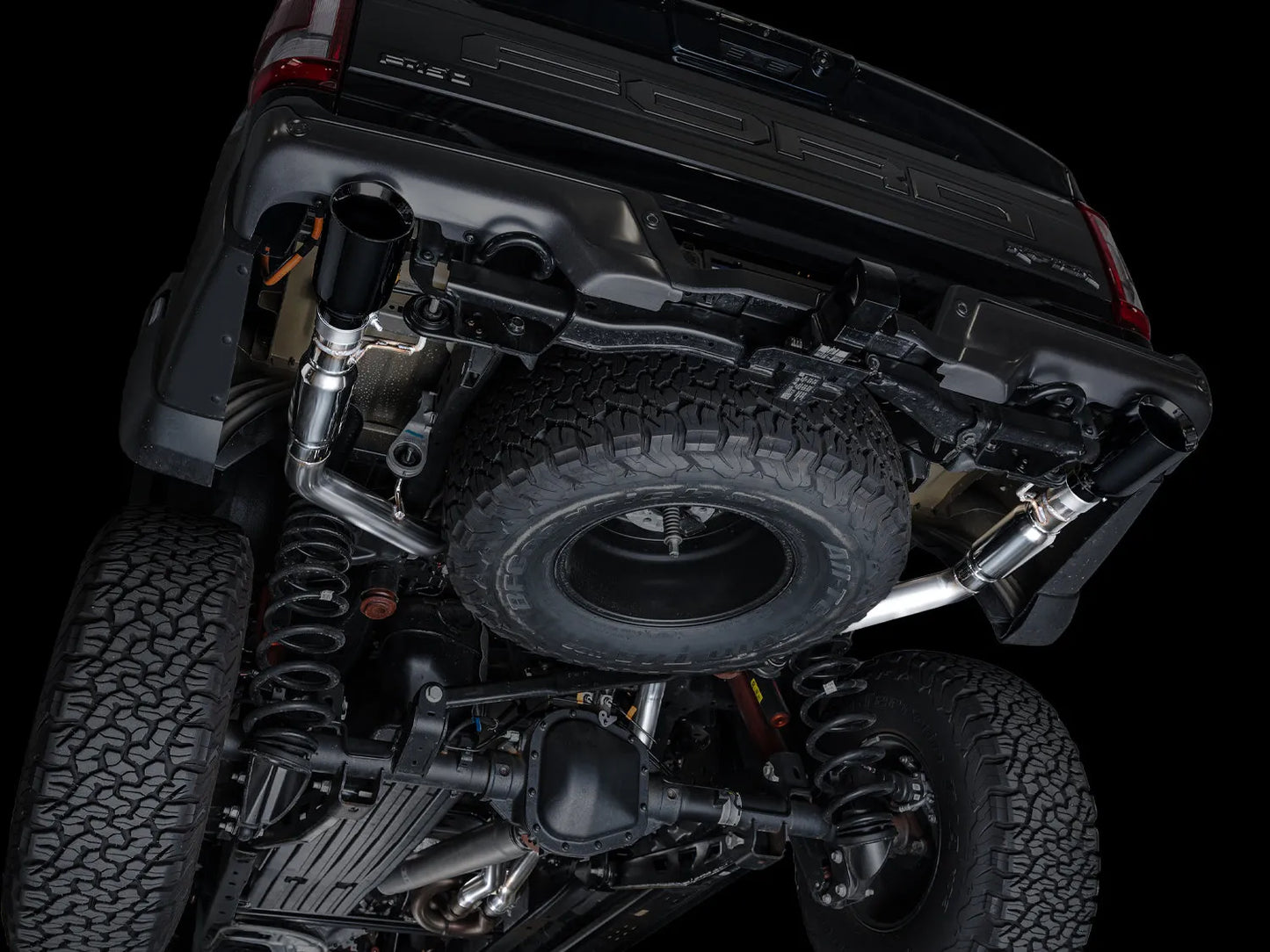 AWE Tuning Gen 3 Ford Raptor SwitchPath Exhaust - Diamond Black Tips (3025-33356)