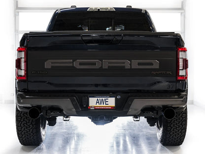 AWE Tuning Gen 3 Ford Raptor SwitchPath Exhaust - Diamond Black Tips (3025-33356)