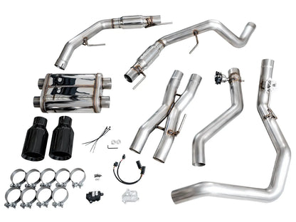 AWE Tuning Gen 3 Ford Raptor SwitchPath Exhaust - Diamond Black Tips (3025-33356)