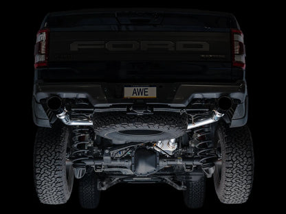 AWE Tuning Gen 3 Ford Raptor SwitchPath Exhaust - Diamond Black Tips (3025-33356)