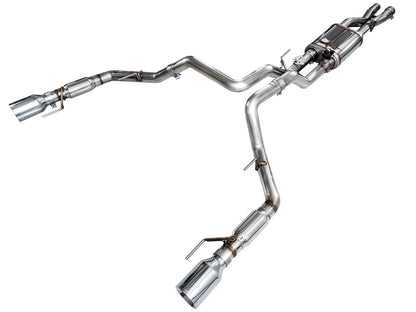 AWE Tuning Gen 3 Raptor SwitchPath Exhaust - Chrome Silver Tips (3025-32356)