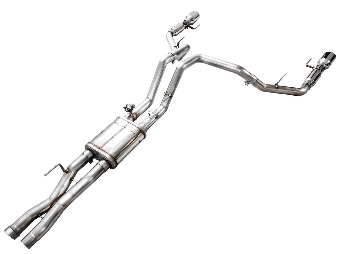 AWE Tuning Gen 3 Raptor SwitchPath Exhaust - Chrome Silver Tips (3025-32356)