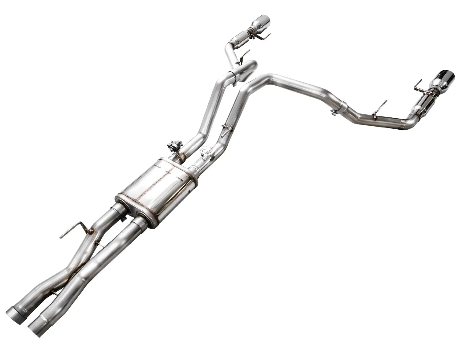 AWE Tuning Gen 3 Raptor SwitchPath Exhaust - Chrome Silver Tips (3025-32356)