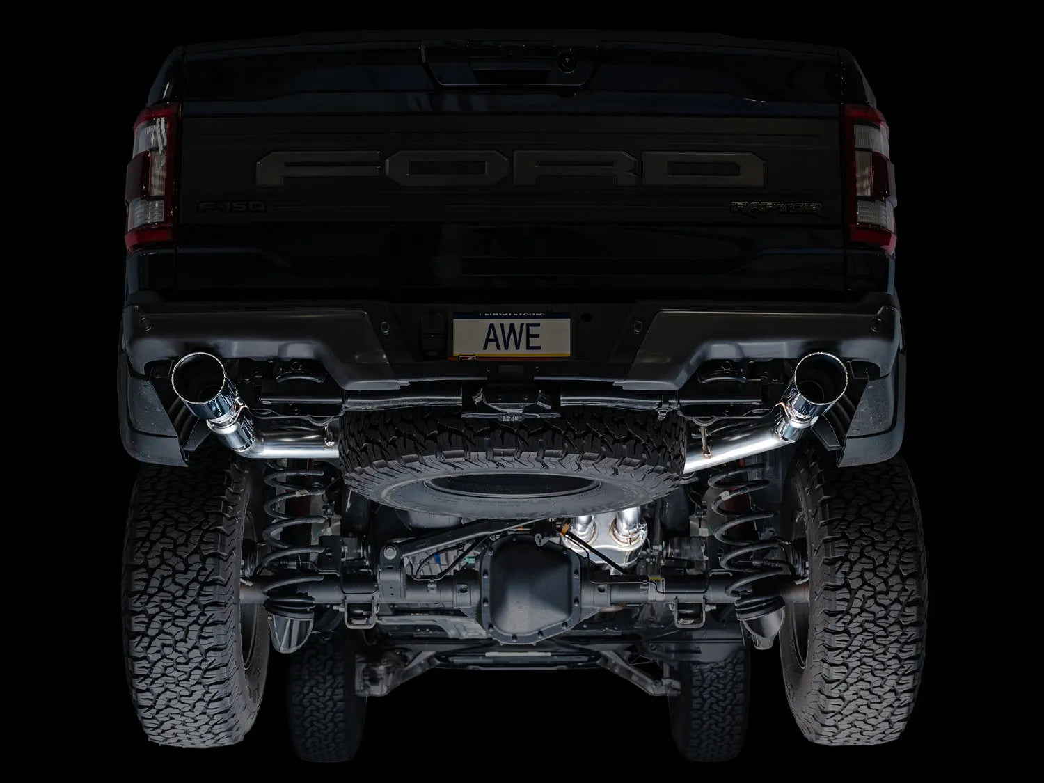 AWE Tuning Gen 3 Raptor SwitchPath Exhaust - Chrome Silver Tips (3025-32356)
