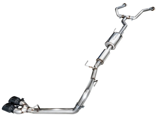 AWE Tuning 0FG Exhaust for 3rd Gen Toyota Tundra - Dual Diamond Black Tips (3015-33063)