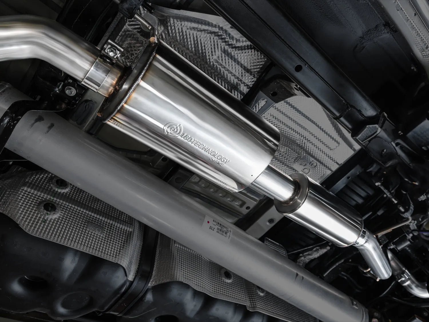 AWE Tuning 0FG Exhaust for 3rd Gen Toyota Tundra - Dual Diamond Black Tips (3015-33063)