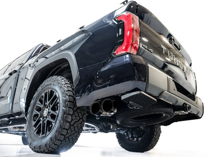 AWE Tuning 0FG Exhaust for 3rd Gen Toyota Tundra - Dual Diamond Black Tips (3015-33063)