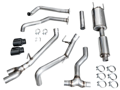 AWE Tuning 0FG Exhaust for 3rd Gen Toyota Tundra - Dual Diamond Black Tips (3015-33063)