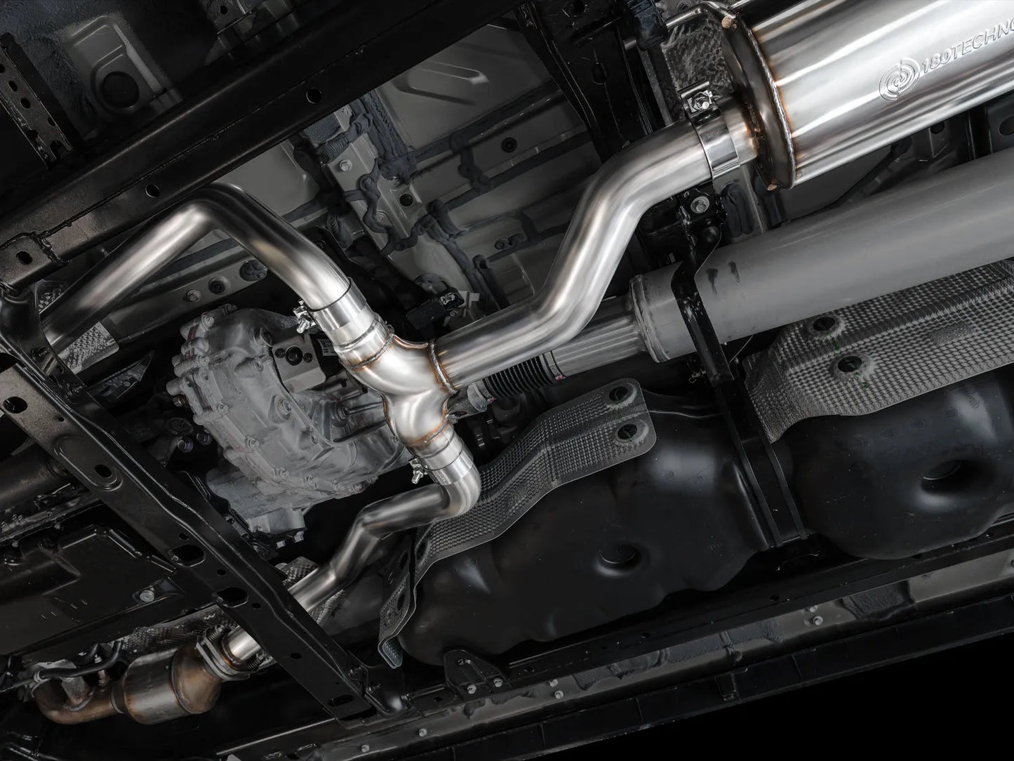 AWE Tuning 0FG Exhaust for 3rd Gen Toyota Tundra - Dual Diamond Black Tips (3015-33063)
