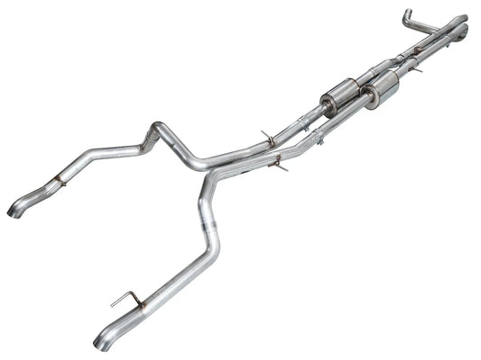 AWE Tuning 4th Gen GM 1500 6.2L Catback Split Rear Exit (w/ Bumper Cutouts) - OE Tips (3015-31202)