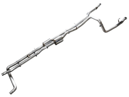 AWE Tuning 4th Gen GM 1500 6.2L Catback Split Rear Exit (w/ Bumper Cutouts) - OE Tips (3015-31202)