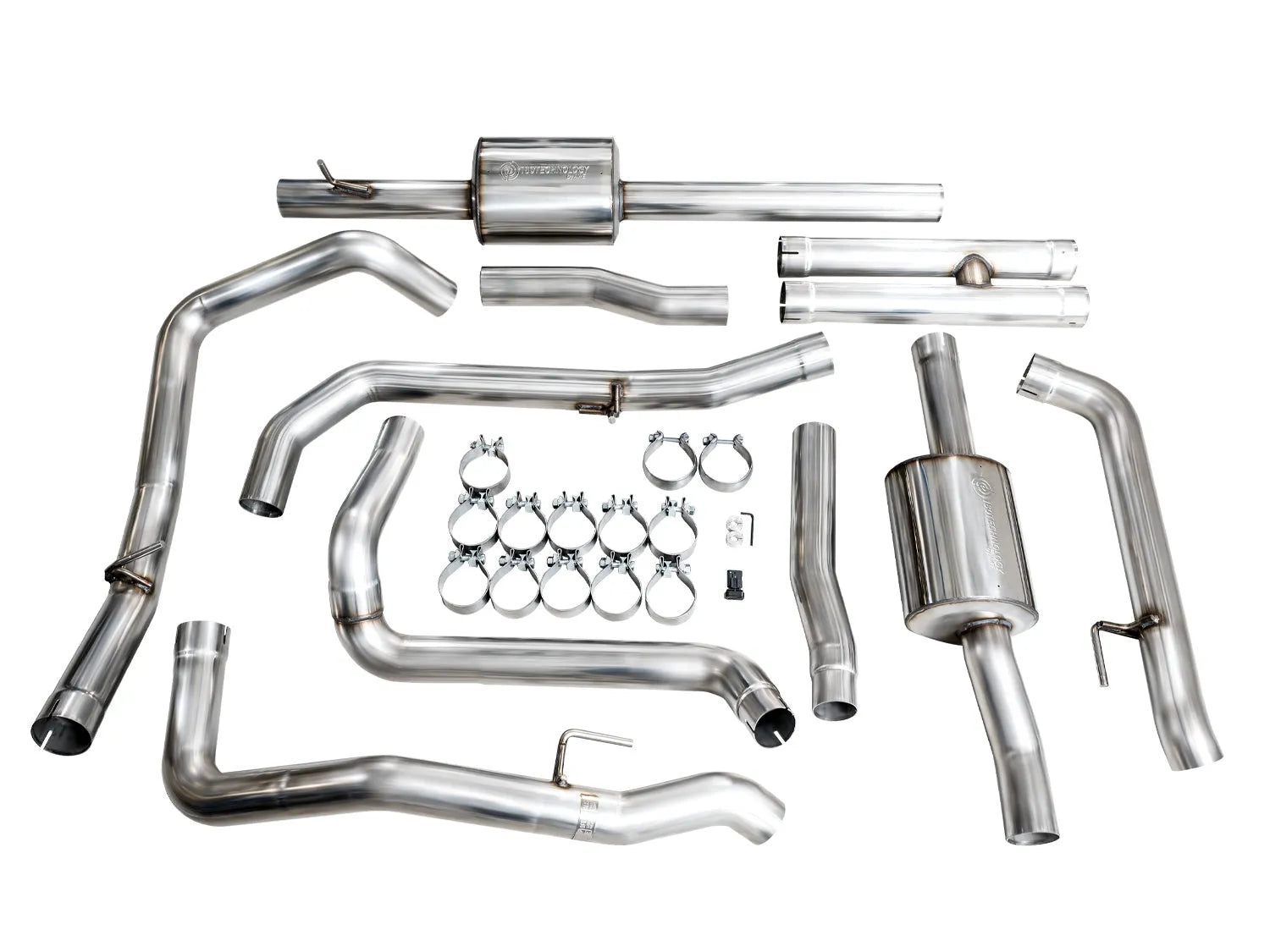 AWE Tuning 4th Gen GM 1500 6.2L Catback Split Rear Exit (w/ Bumper Cutouts) - OE Tips (3015-31202)