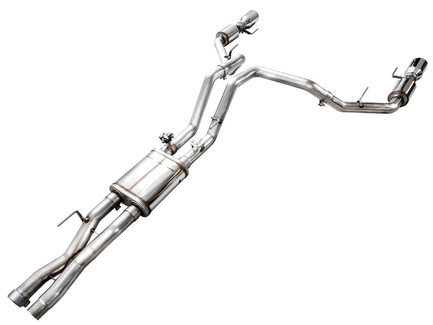AWE Tuning Gen 3 Raptor R SwitchPath Exhaust - Chrome Silver Tips (3025-32852)
